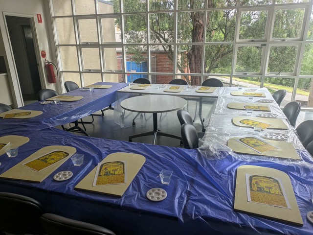 Preparing to paint